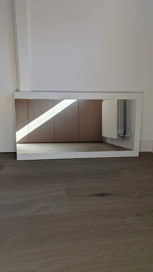 Espejo Marco Blanco Rectangular