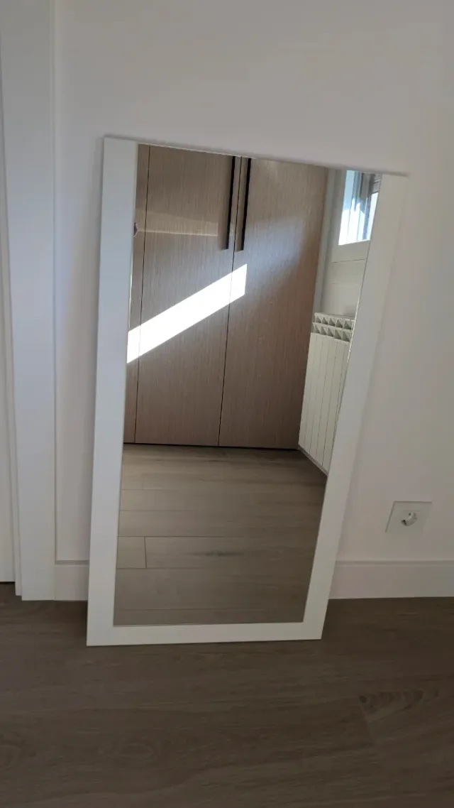 Espejo Marco Blanco Rectangular