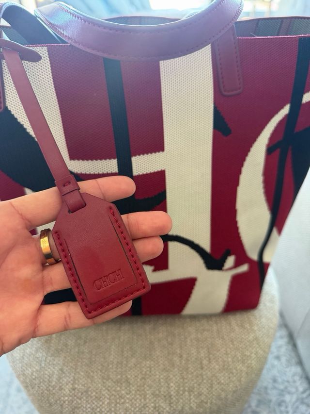 Bolso Carolina Herrera Rojo Multicolor