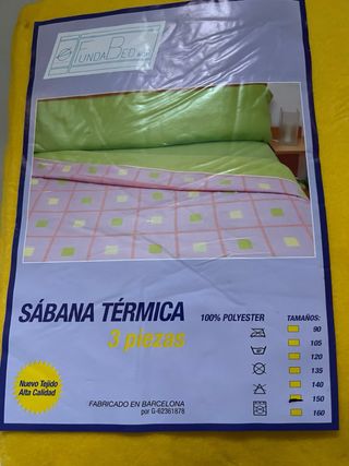 Juego Sábanas Térmicas Cama 150cm 3 Piezas
