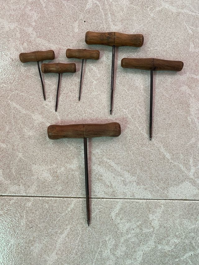 Juego de barrenas de madera