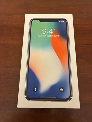 Scatola iPhone X Argento 64GB