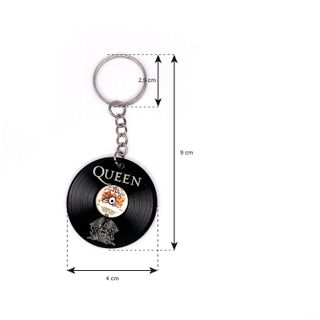 Llavero Mini Disco Vinilo Retro Queen