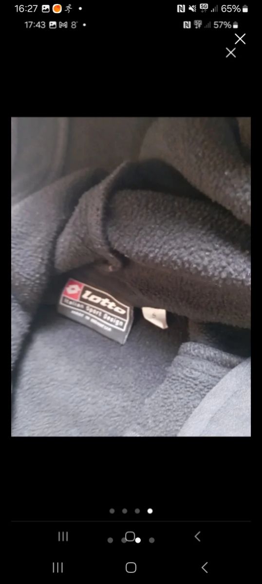 Chaqueta Lotto negra y multicolor