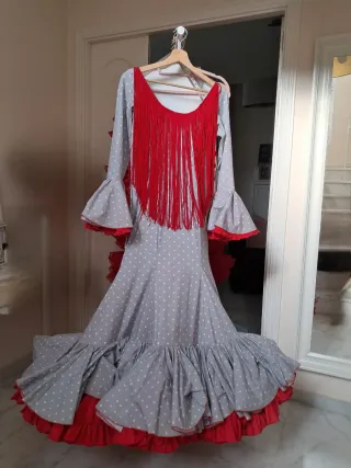 Traje Flamenca Clavel Talla Única
