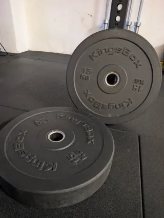 Discos bumper de goma KingsBox 15kg