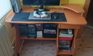 Escritorio juvenil madera y plástico