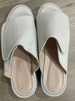 Sandalias L37 Plataforma Blancas