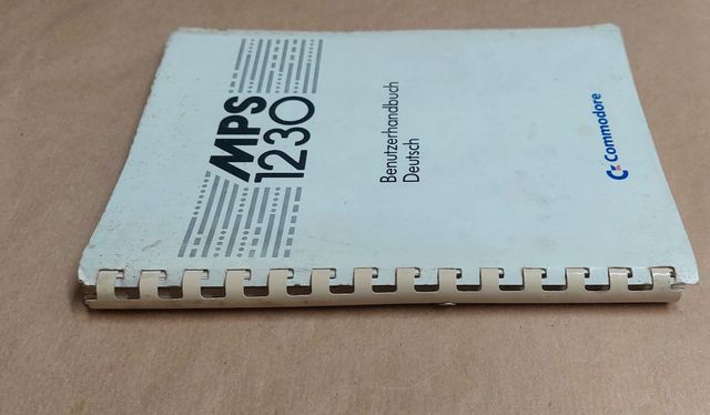 Manuale stampante Commodore MPS 1230 Tedesco