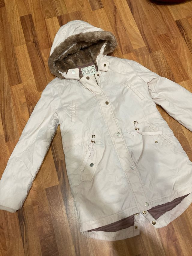 Giacchetta Bass Beige con Cappuccio Imbottito