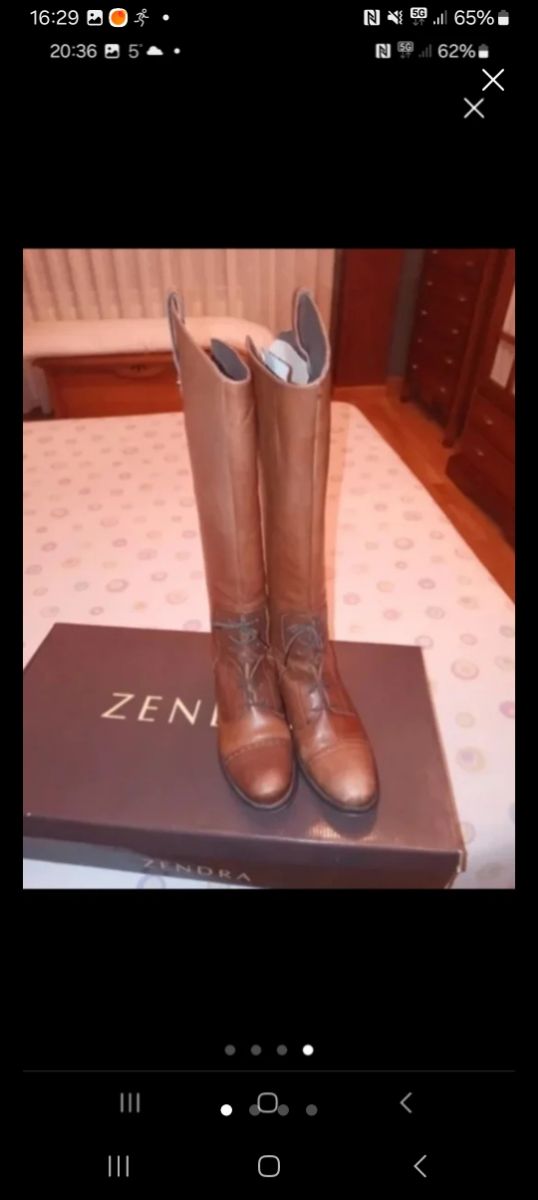 Botas de cuero Zendra talla 37