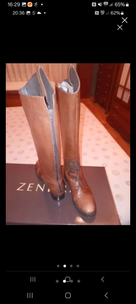Botas de cuero Zendra talla 37