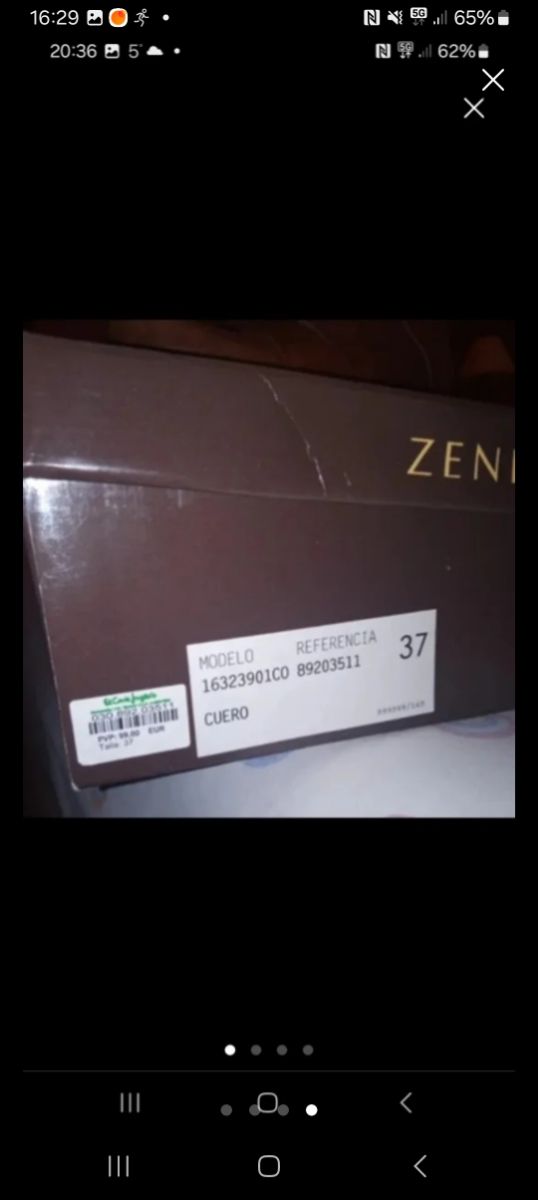 Botas de cuero Zendra talla 37