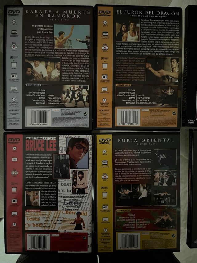 Lote Películas Bruce Lee y otras DVD