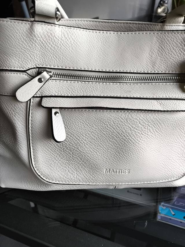 Bolso de mano mujer Matties blanco
