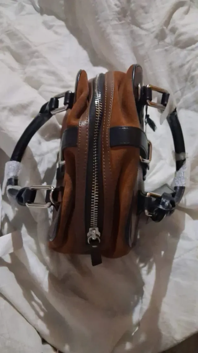 Borsa Tosca Blu Pelle Marrone e Nera