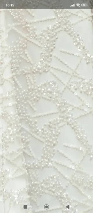 Vestido de Novia Exclusivo Hecho a Mano Talla M