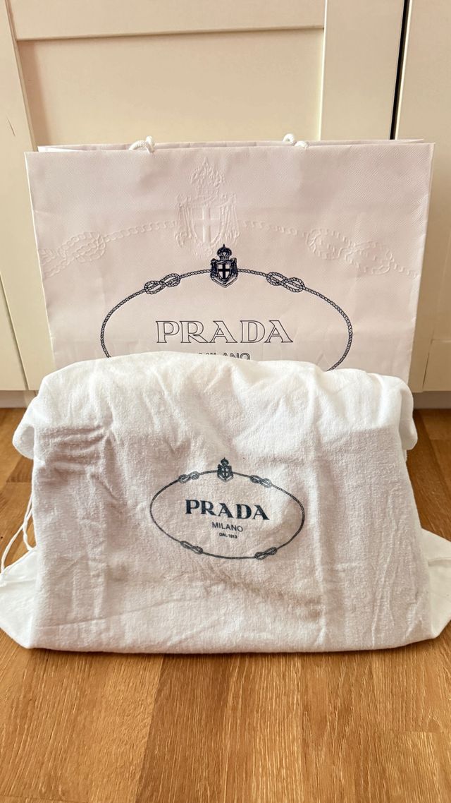 Bolso Prada Canapa Tote Azul