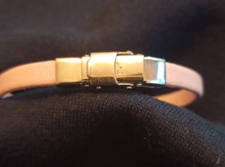 Pulsera Lotus Cuero Rosa para mujer