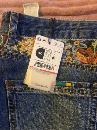 Pantalones anchos Desigual Talla L/40