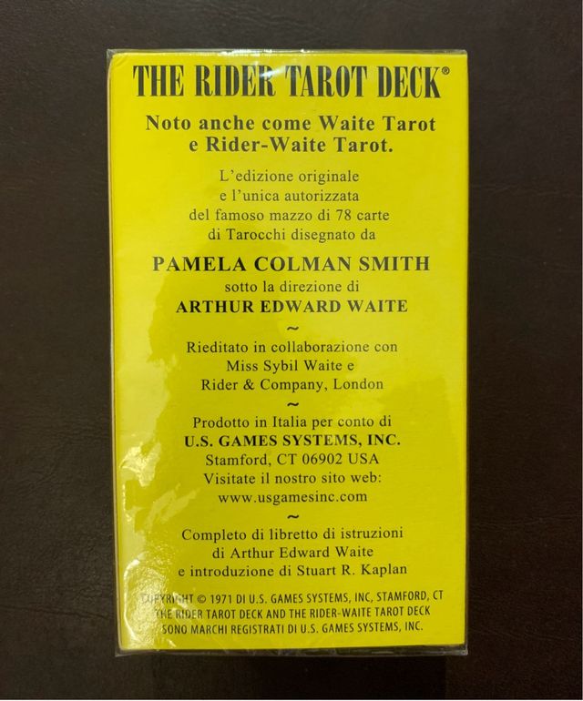 Mazzo Tarocchi Rider-Waite 78 Carte