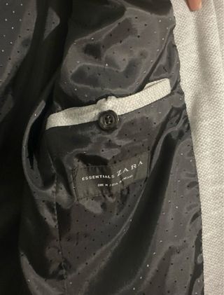 Americana Zara Gris Hombre