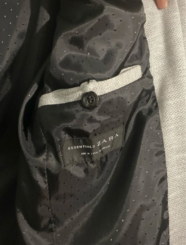 Americana Zara Gris Hombre