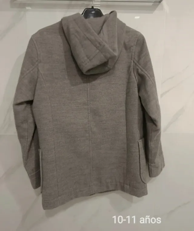 Benetton Parka Trenca  Gris 10-11 Años unisex