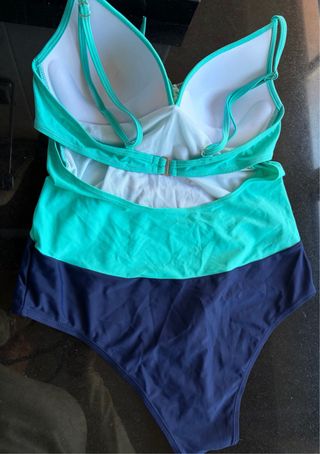 Bañador mujer turquesa y azul