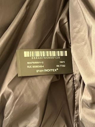 Chaqueta Zara Negra Brillante