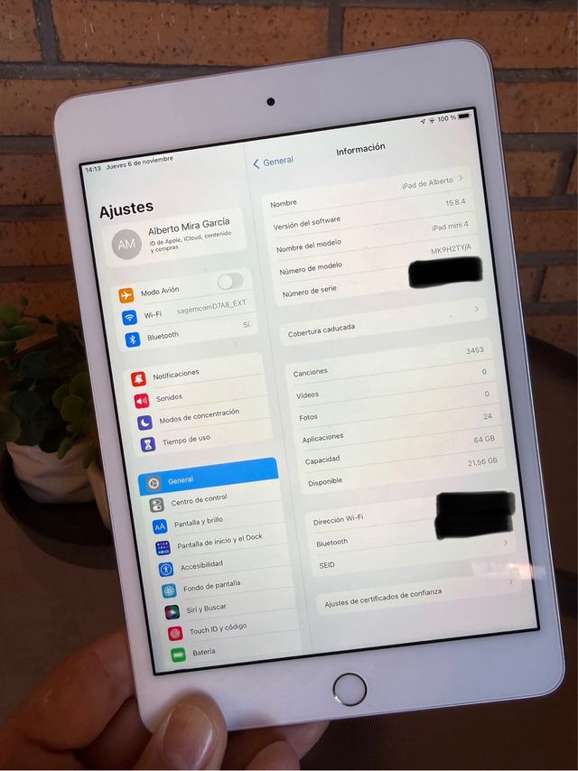 iPad Mini 4 Prata