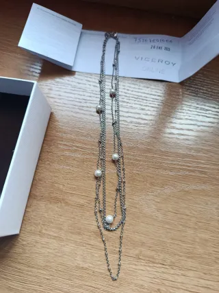 Gargantilla Viceroy Perlas Plata