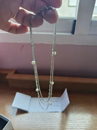 Gargantilla Viceroy Perlas Plata