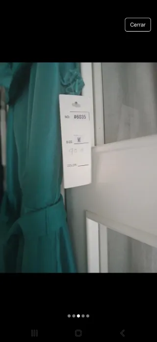 Vestido fiesta ceremonia verde