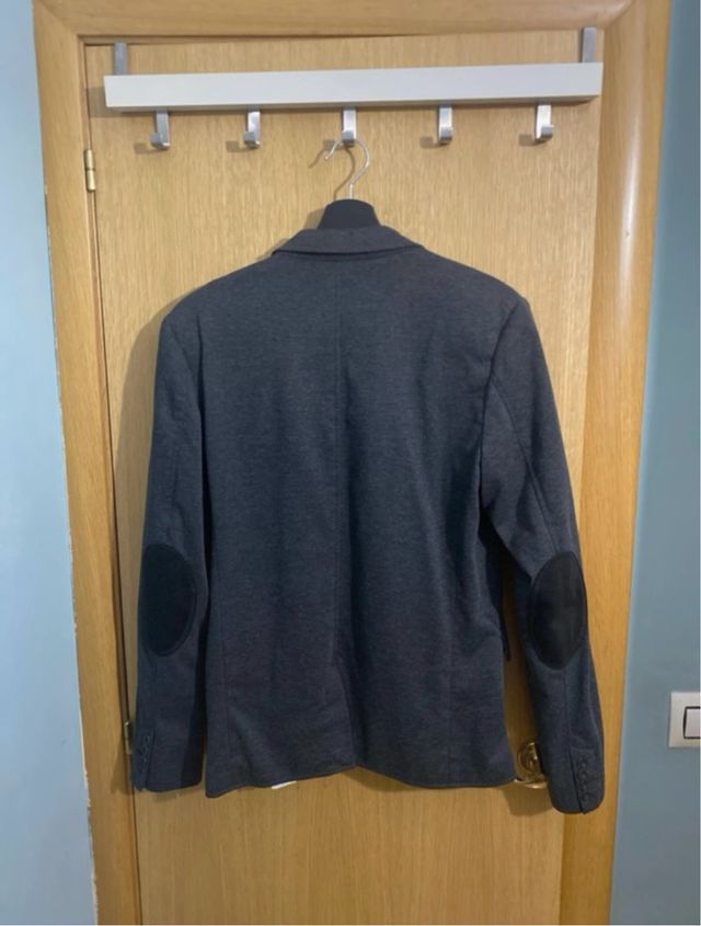 Americana/Blazer gris oscuro hombre Pull&Bear