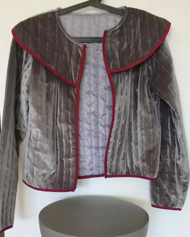 Giacchetta Austriaca in Velluto Grigio