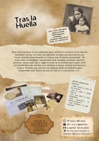 Juego de mesa misterio Tras la Huella
