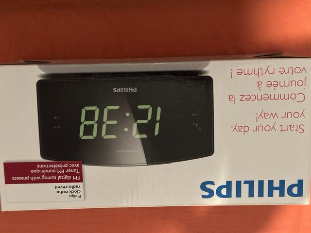 Radio Despertador Philips Digital