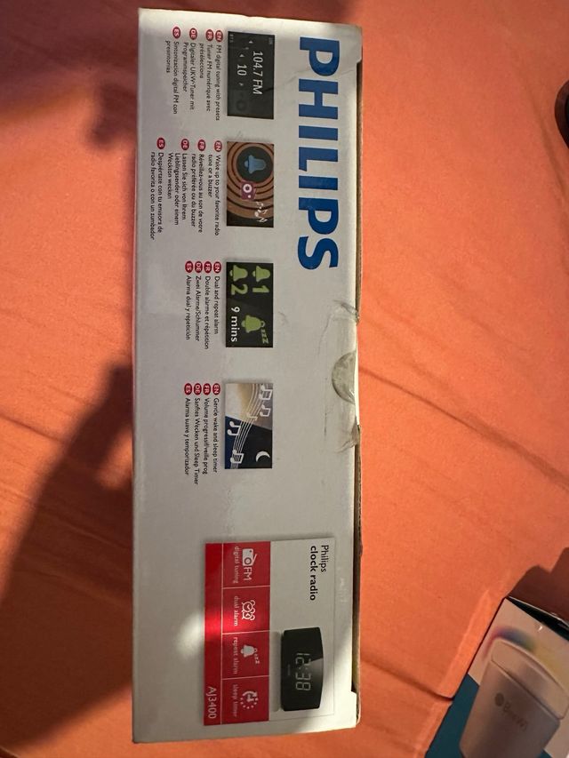 Radio Despertador Philips Digital