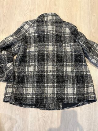 Abrigo Zara Cuadros Talla XL