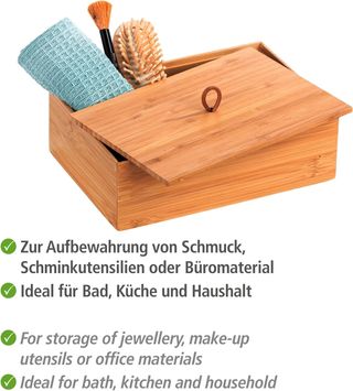 ✨ - WENKO Bambus Box Terra L con coperchio