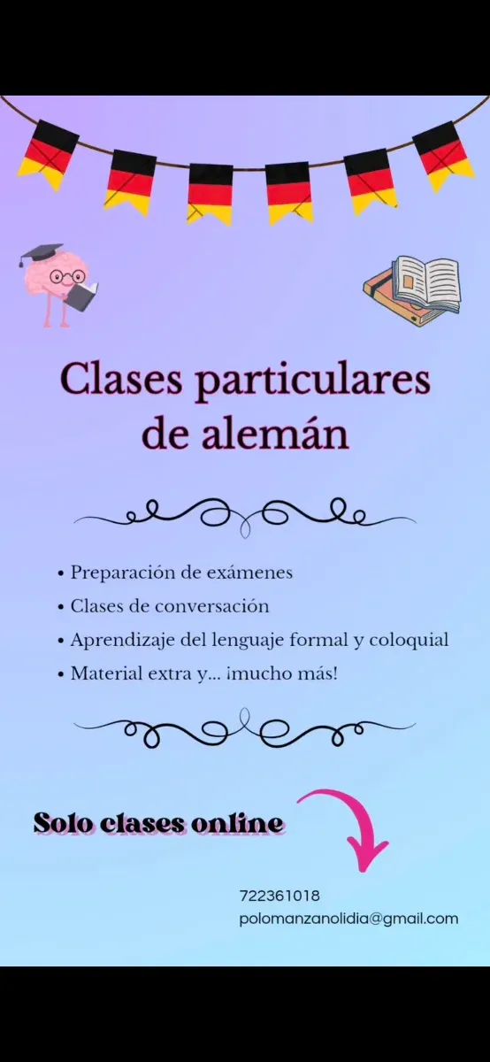 Ofrezco clases particulares de alemán