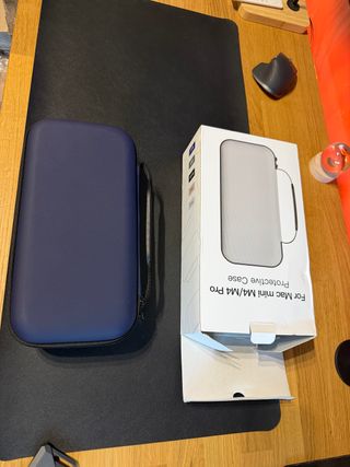 custodia da viaggio mac mini m4 e mouse + base