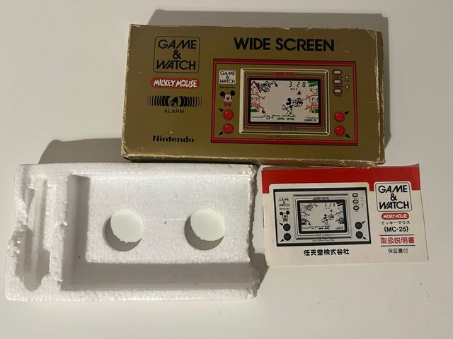 Nintendo Game & Watch Mickey Mouse Caja y manual