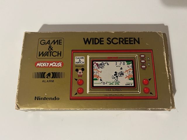 Nintendo Game & Watch Mickey Mouse Caja y manual