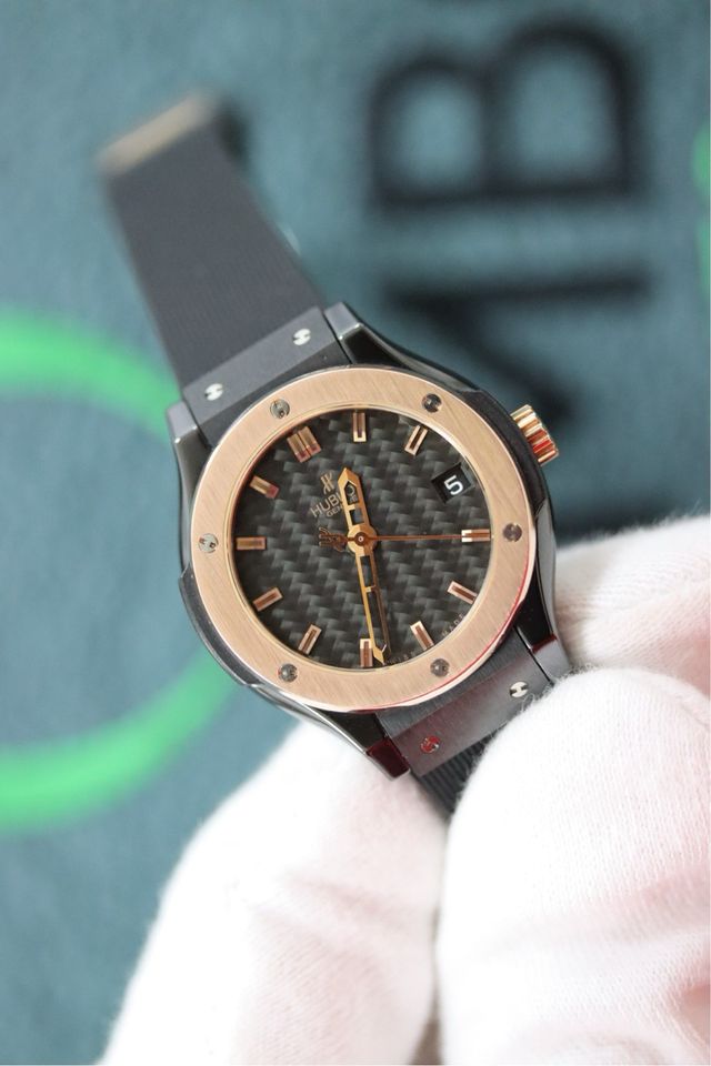 Hublot Fusion Dama Cerámica y Oro Rosa