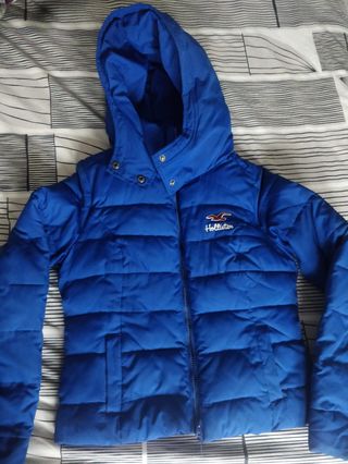 Abrigo Hollister Mujer Talla S Azul