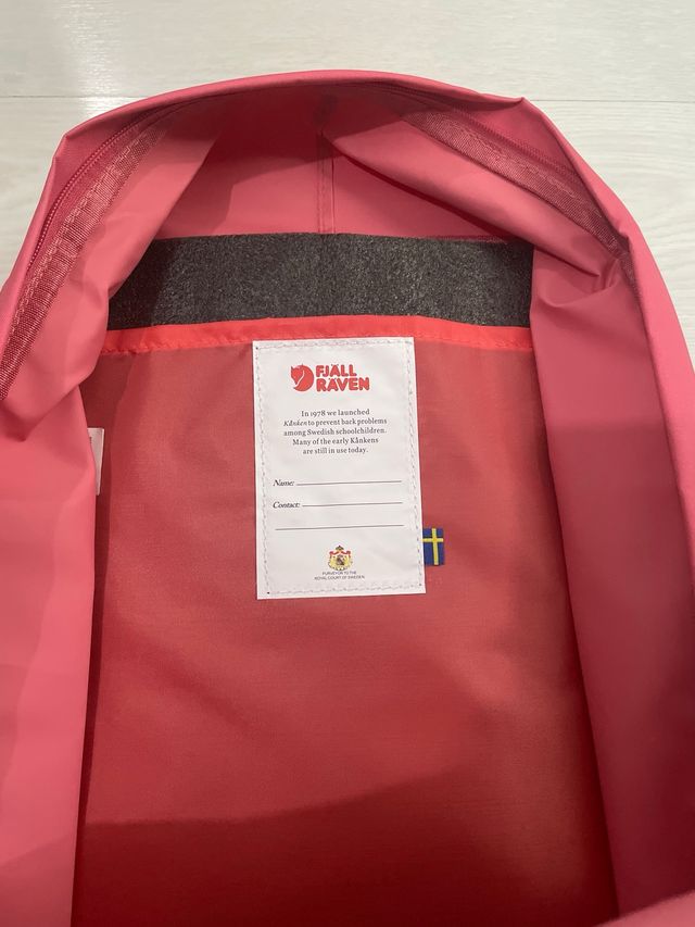 Mochila Fjallraven Kanken color coral ,tamaño XL