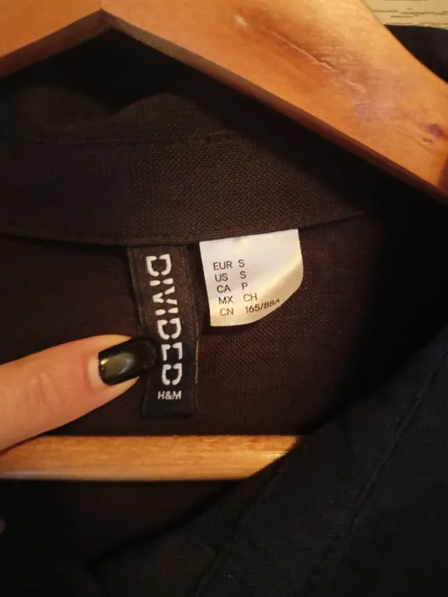 Camicetta corta trasparente nera