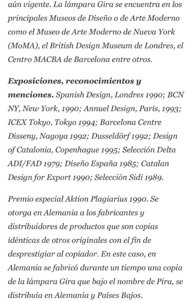 Lámpara Gira Mobles 114